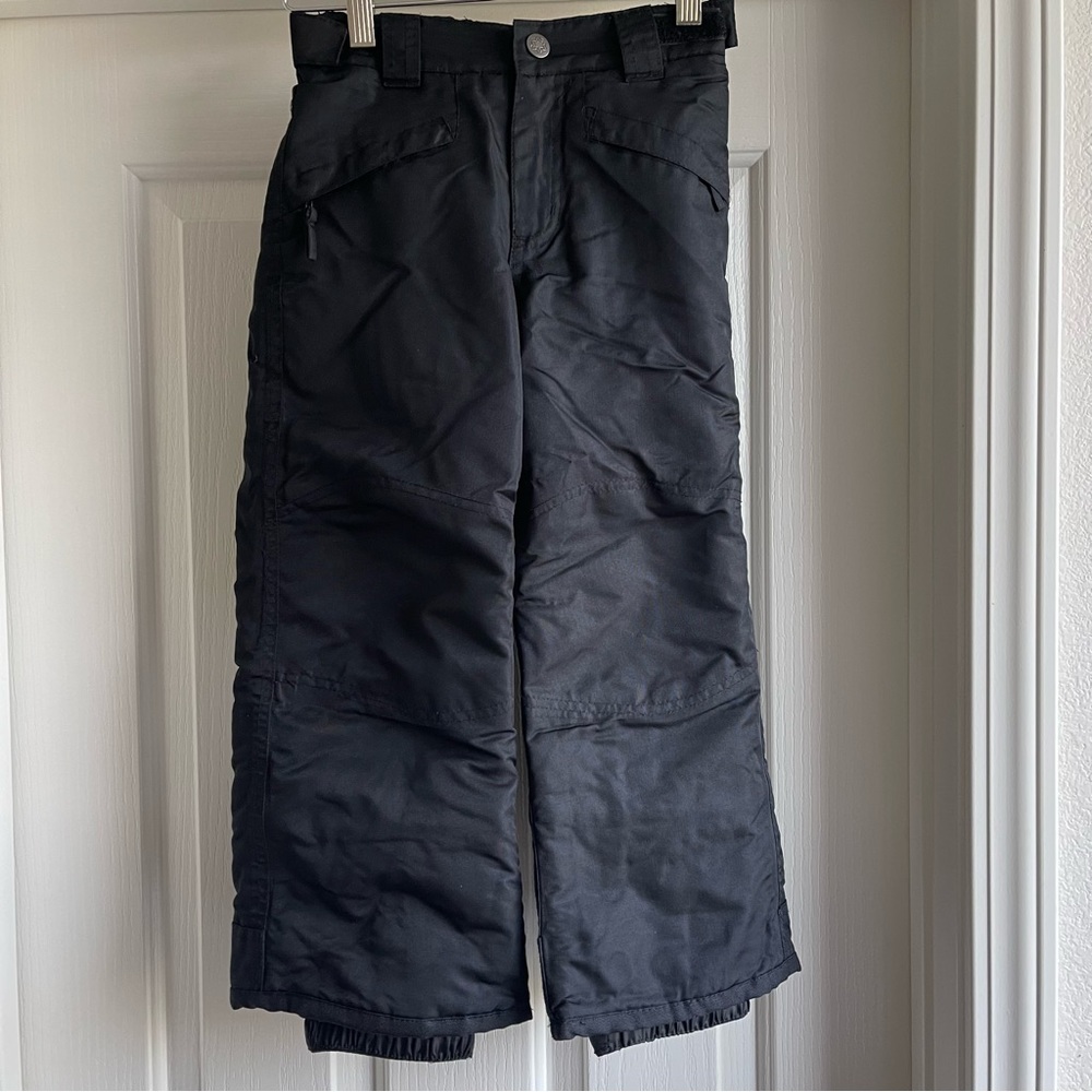 Cherokee Black Snow Ski Pants Kid’s Size XS (4/5) Snow Snowboard Zipped Pockets